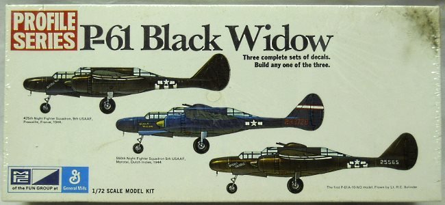 MPC 1/72 Northrop P-61 Black Widow Profile Series, 2-1507-150 plastic model kit